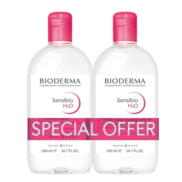 Bioderma Sensibio H2O Micellar Solution 500Ml Offer (1+1)